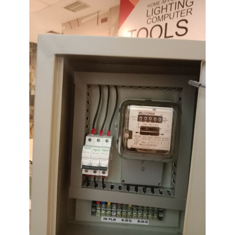 panel kwh 1 phase 220v lengkap set