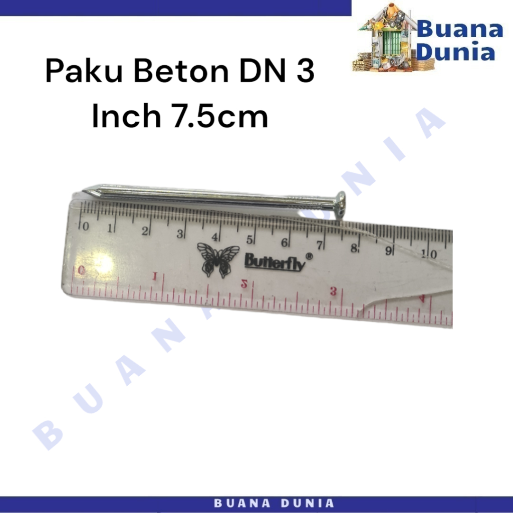 Paku Beton DN 3 Inch 7.5cm Galvanis Murah | Paku Tembok | (1KTK)