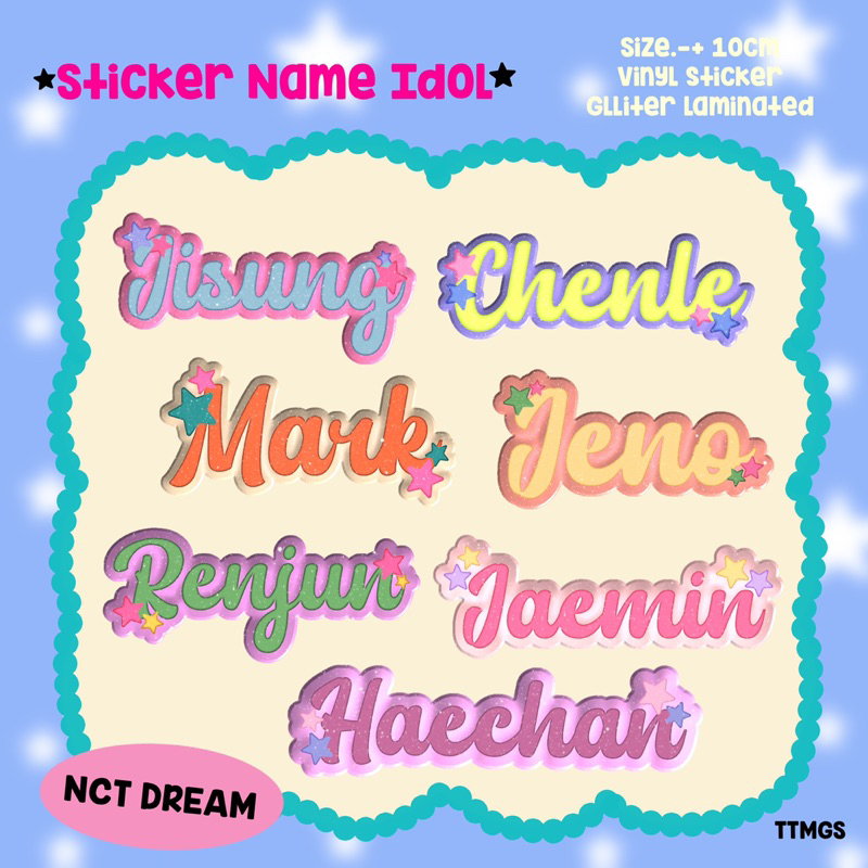 

STICKER NAME IDOL KPOP NCT DREAM