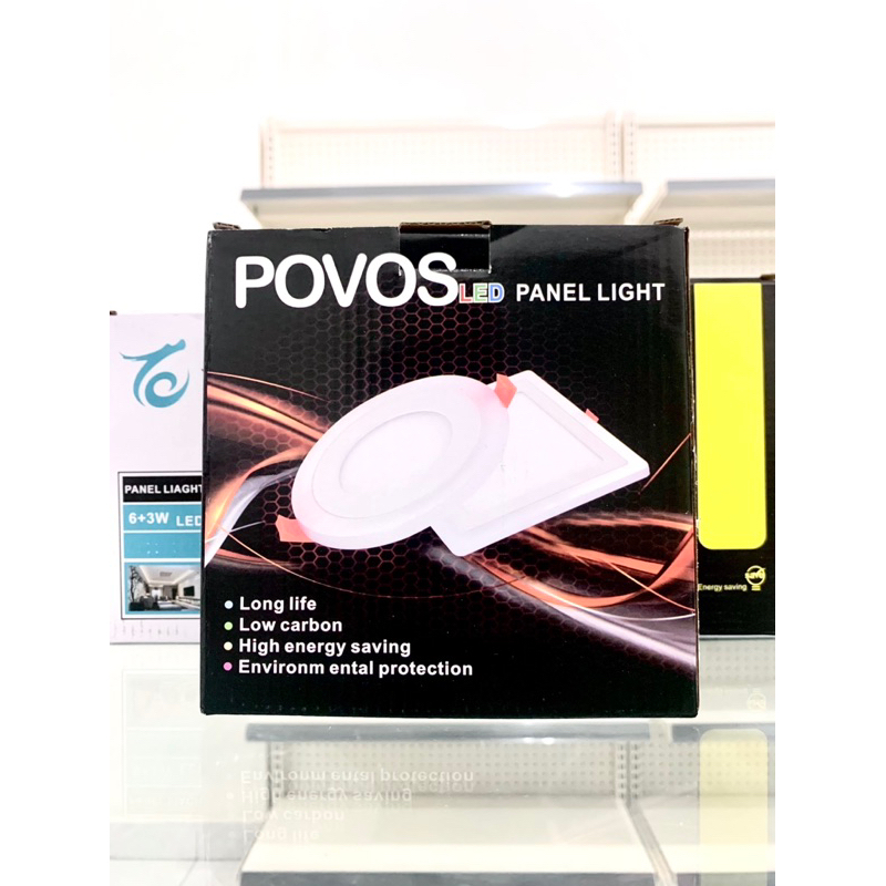 lampu LED downlight 6w+3w dua warna waseo/povos/LED
