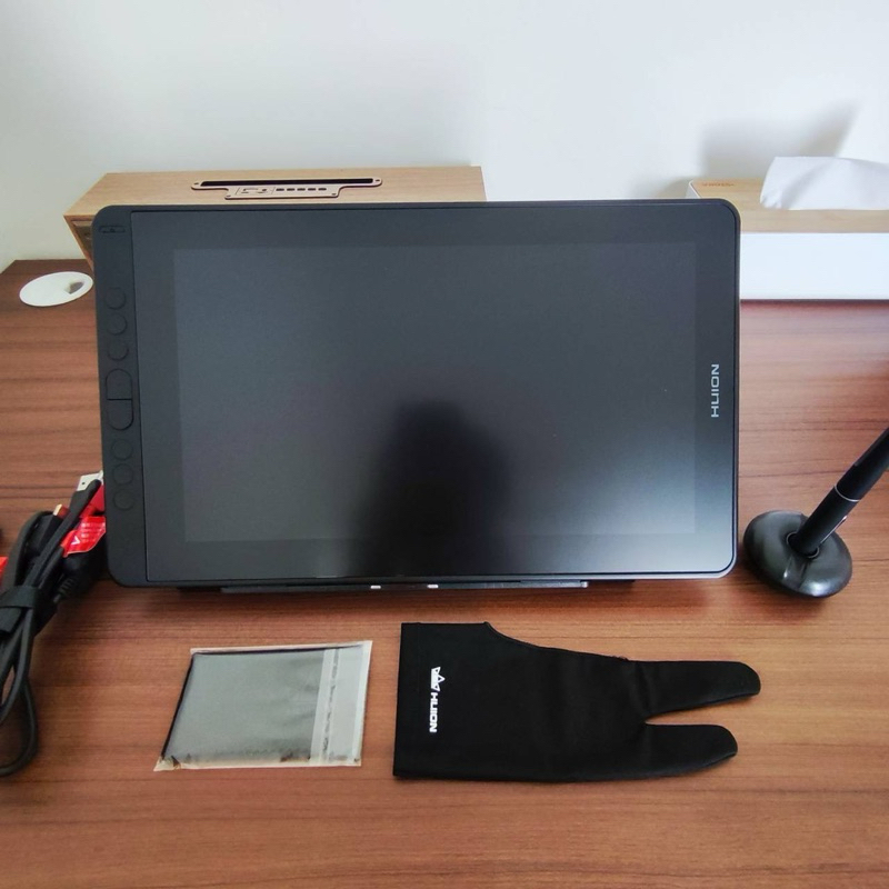 [PRELOVED like NEW] New Huion Kamvas 13 (android ready) Display Tablet Garansi Resmi - Cosmo Black B