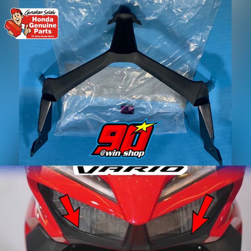 GARNISH FRAME LUAR LAMPU DEPAN VARIO 125 VARIO 150 2018-2022