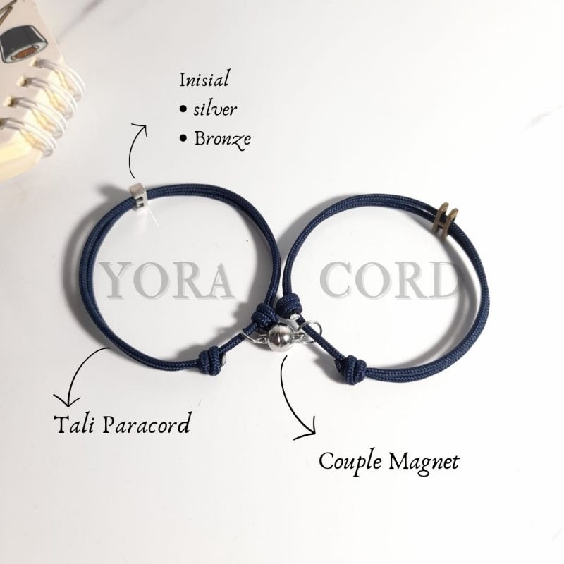 Gelang Couple Nama Gelang Pasangan Gelang Magnet Gelang huruf logam Gelang custom Gelang inisial nam