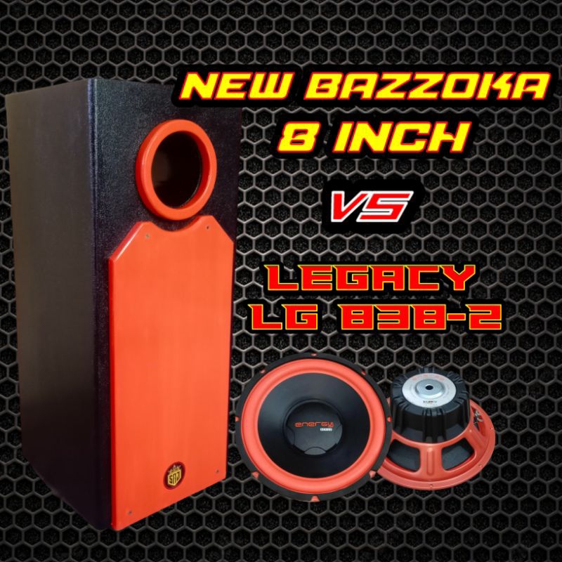 bazooka speaker bazooka aktif 8 inch double legacy 838-2
