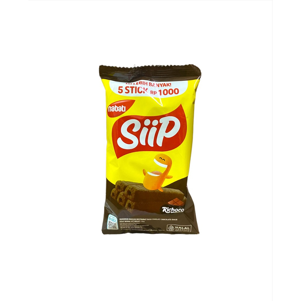 

Siip Bites Nabati 12g Coklat ChocoCiki Chiki Snack