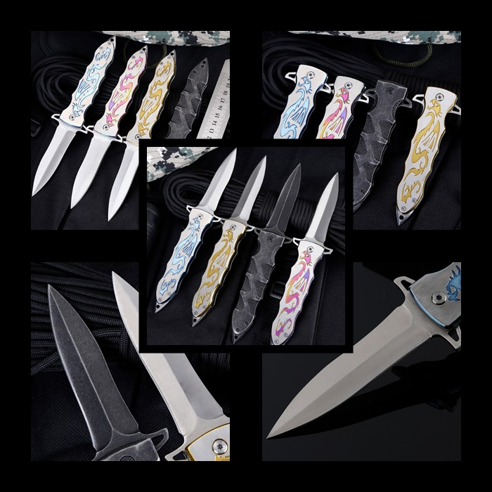 Pisau Survival Tactical Knife Serbaguna