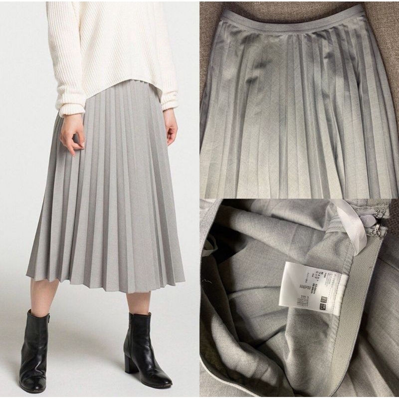 Preloved Rok Plisket Accordion by Uniqlo