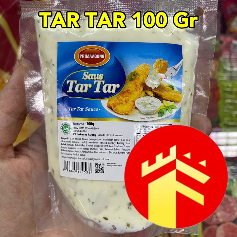 

PRIMA AGUNG SAUS TAR TAR 100 GR 250 GR TAR TAR SAUCE TARTAR SAUS SAUCE 100 GR 250 GR