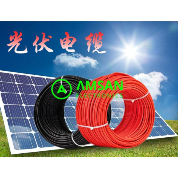 Kabel solar panel 25mm Kabel PV1-F PV1 F PV1F 2.5mm single - Hitam Berkualitas
