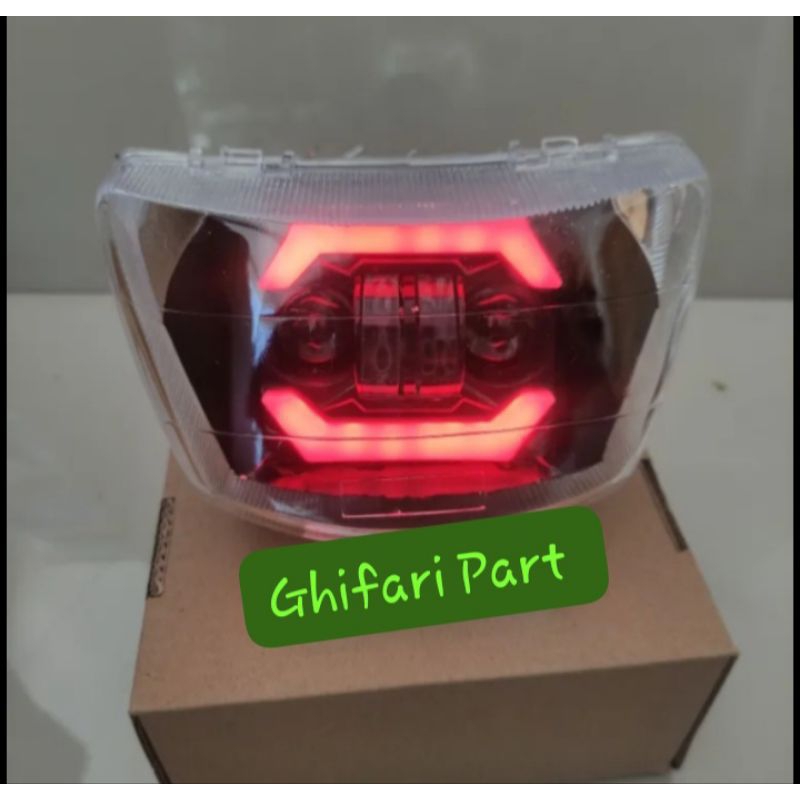 Day CRF FIZR FORCE VEGA R Set Batok Lampu Depan List Super Terang