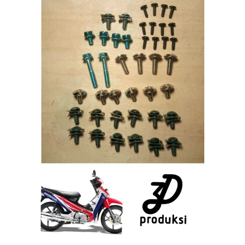 baut body Supra x 125 old