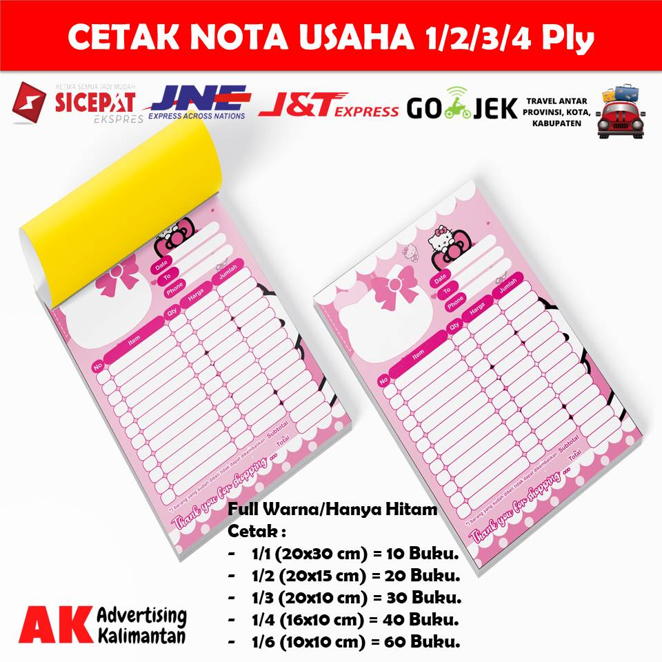 

[1 Rangkap/1 Ply] Buku Nota/Bon Toko/Bukti Penerimaan Kas/Buku Pengeluaran Kas Bulanan/Jualan/Penjualan/Pembelian/Pengiriman/Faktur/Invoice/Arsip/Dokumen dan lainnya Untuk Usaha Loundry/Ollshop/Online Shop/Instansi Pemerintah/Perusahaan/Wiraswasta Bisa Cu