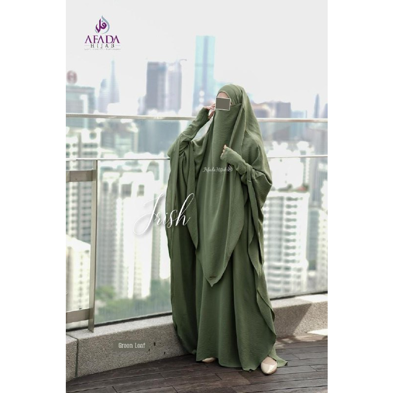 GAMIS SYARI DEWASA IRISH BY AFADA HIJAB (SET FRENCH KHIMAR)