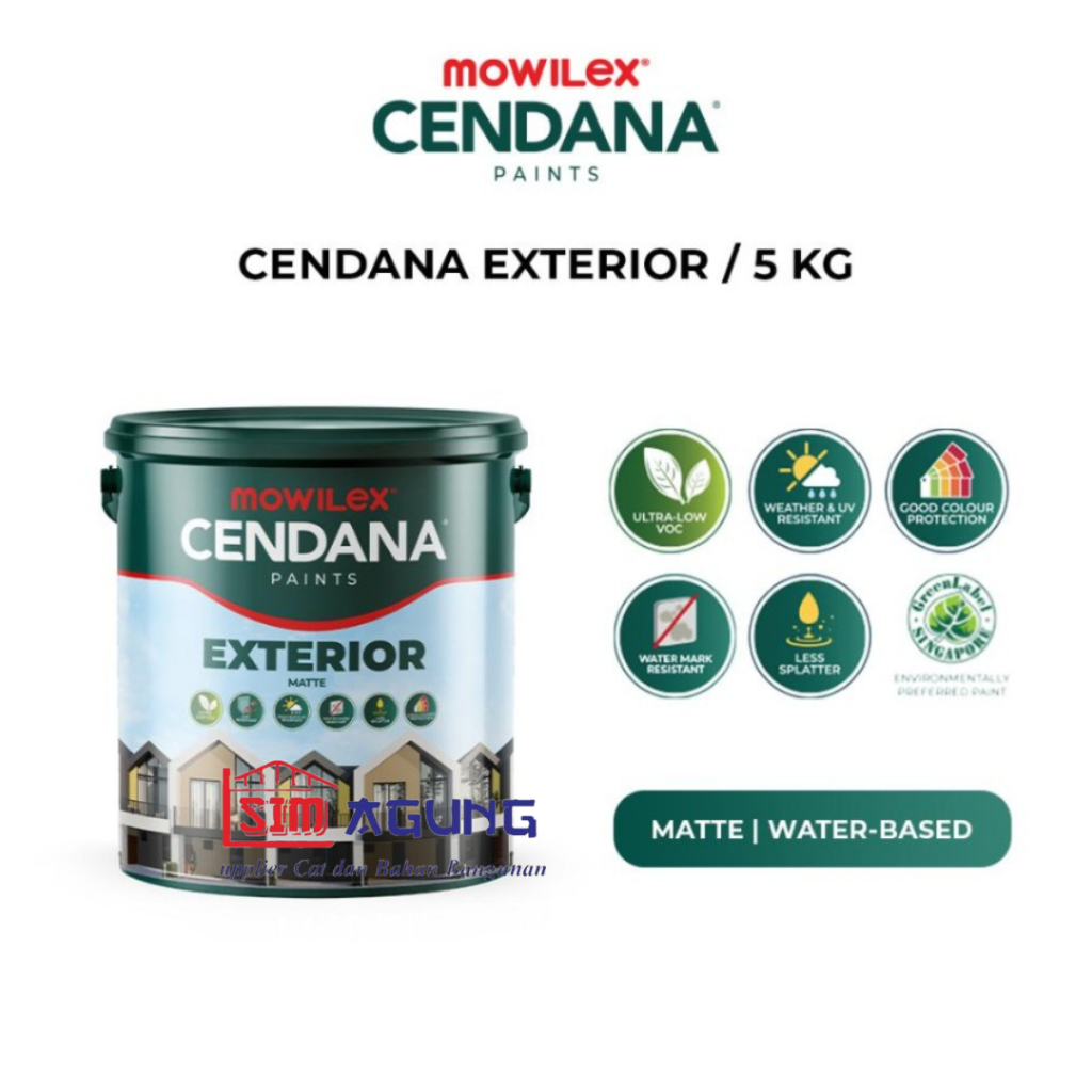 Mowilex Cendana Exterior Paint Cat Dinding 5kg