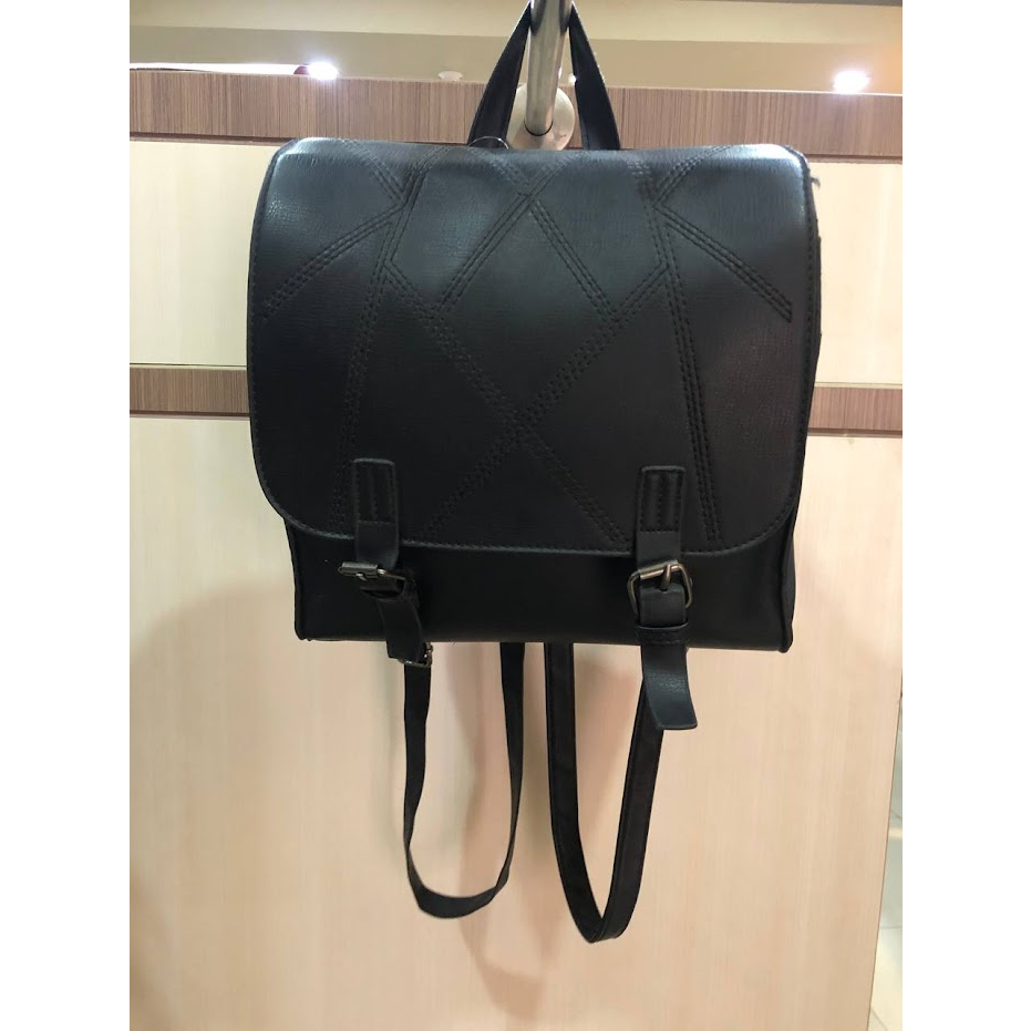 tas hitam ransel wanita import tas ransel korea