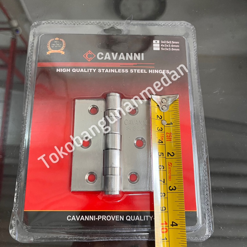 Engsel lahar CAVANNI 3 inch Tebal 2.5mm / Engsel pintu jendela