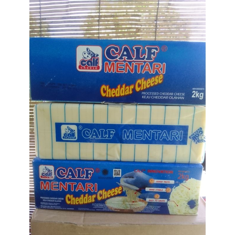 

Keju Calf Mentari 2kg cheddar cheese(exp 2025)