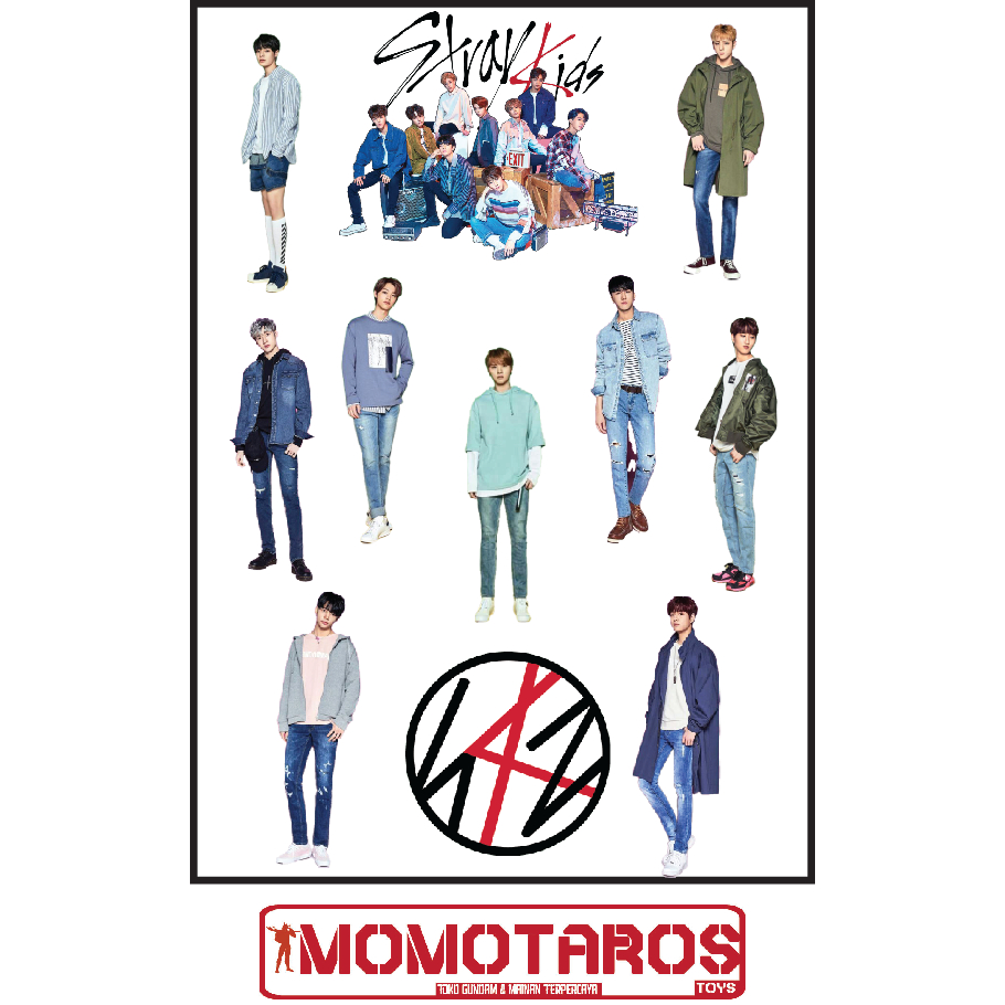 

Sticker murah antiair transparan Stray Kids kpop 1 pc