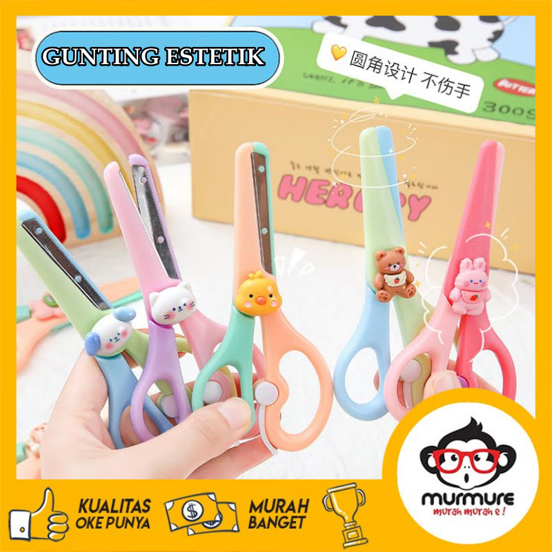 

MURMURE I GUNTING DUA WARNA TIMBUL ESTETIK | GUNTING LUCU STAINLESS STELL