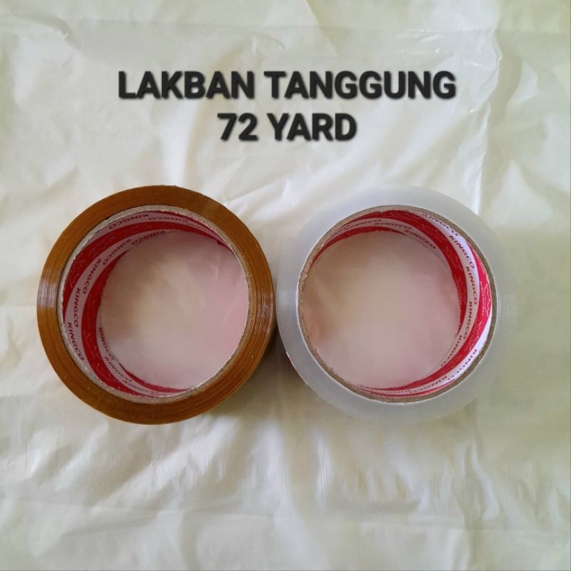 

Lakban Bening & Coklat Tebal 72 Yard Tanggung KINGCO