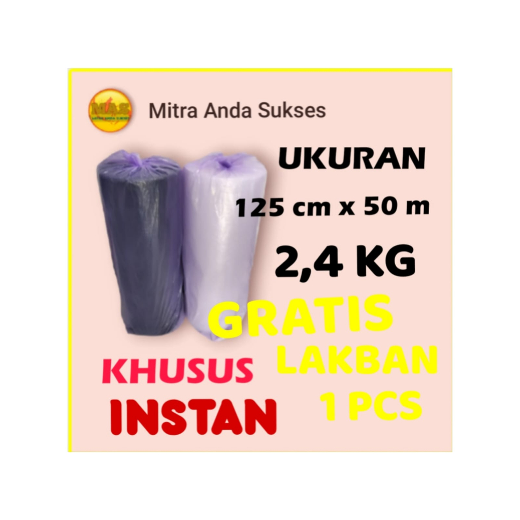 

BUBBLE WRAP HITAM/PUTIH 125CM x 50M (2,4KG) MURAH