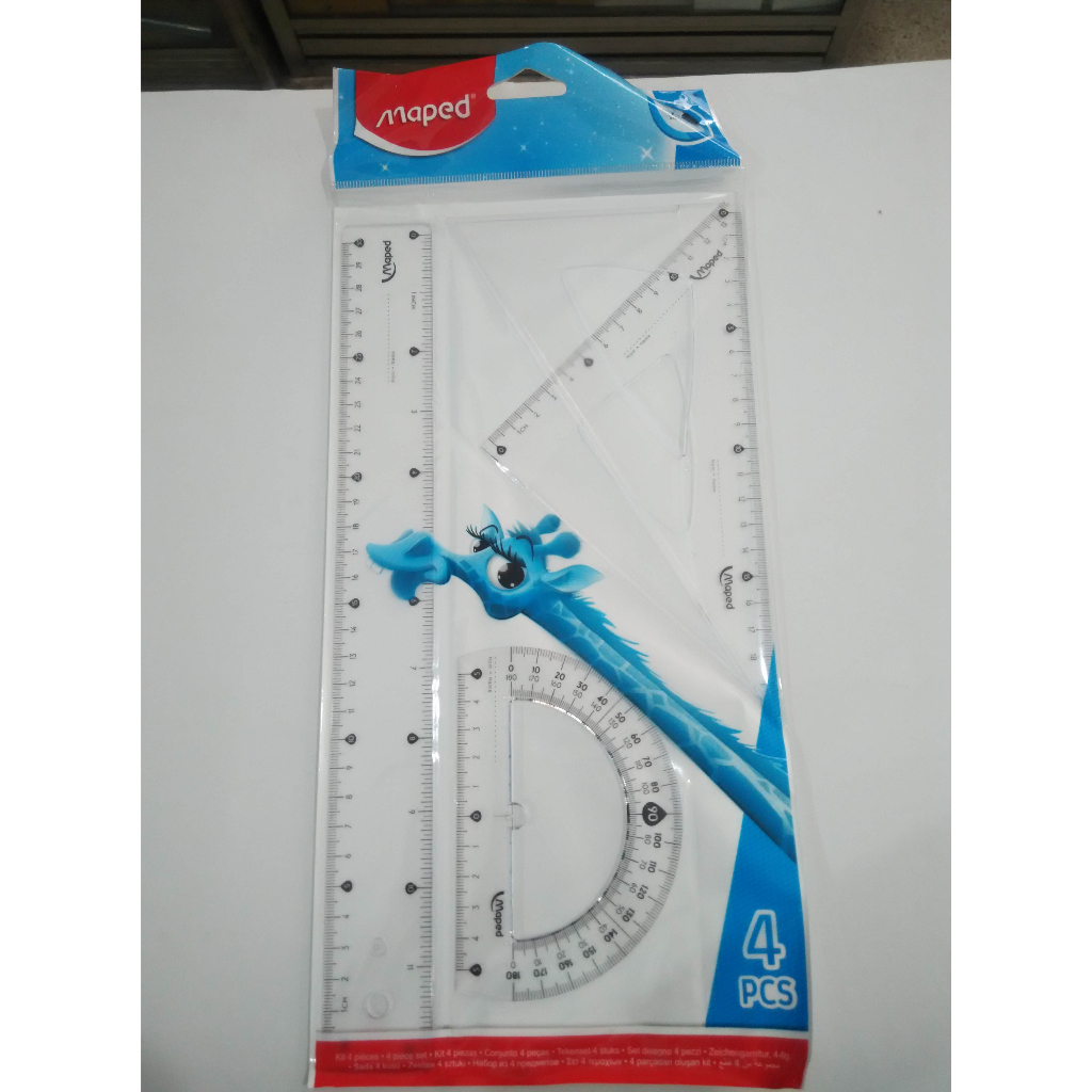 

Penggaris Maped Essentials Large set - 4 pcs