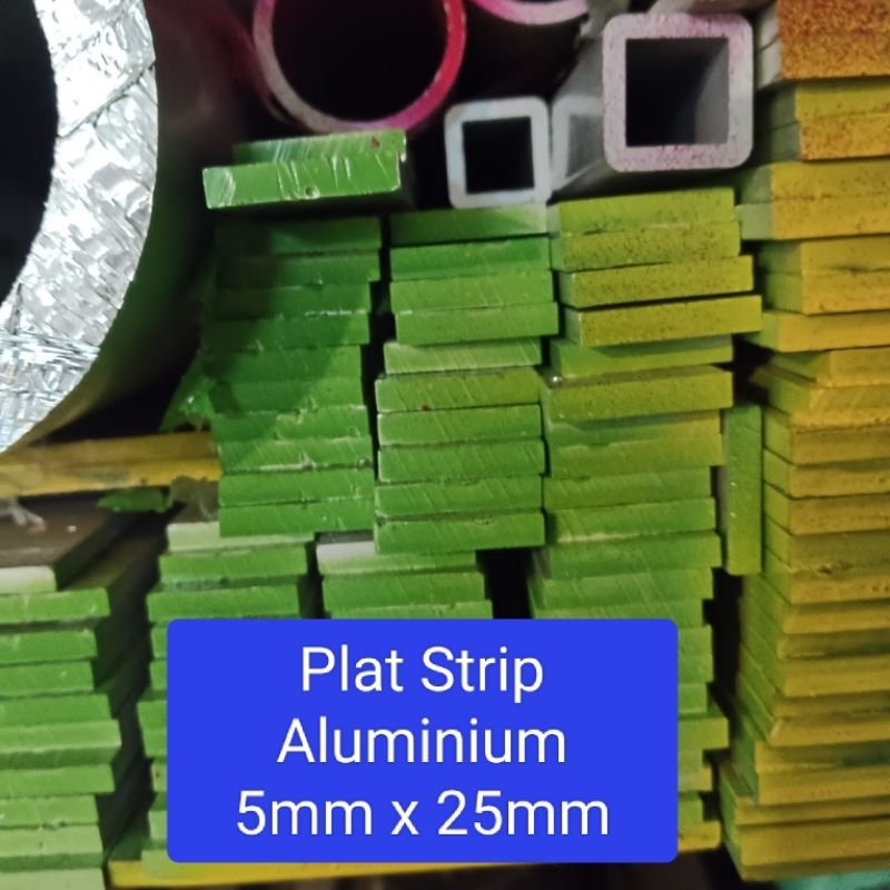 Plat Strip Aluminium 5 x 25mm / strip aluminium harga per 10cm