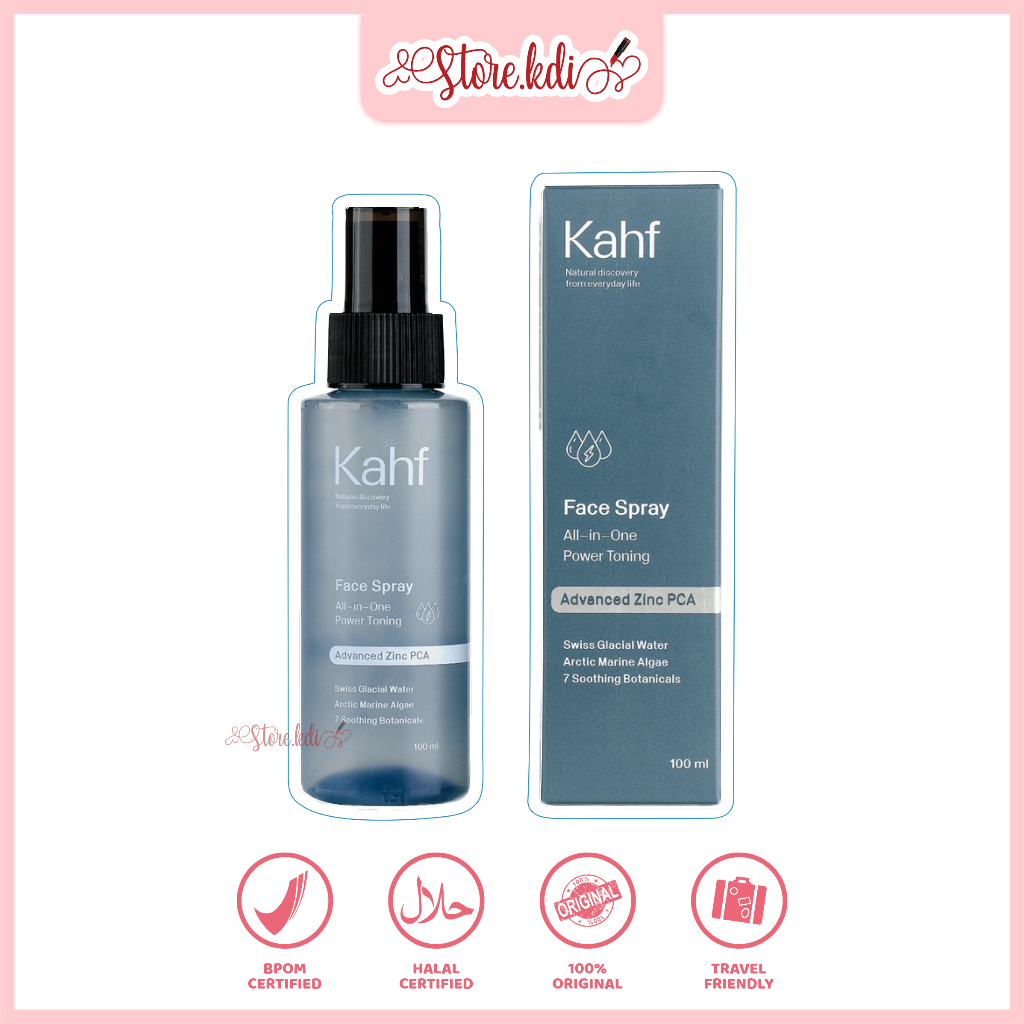 KAHF All-in-One Power Toning Face Spray 100 ml - Toner Wajah Pria untuk Kontrol Minyak
