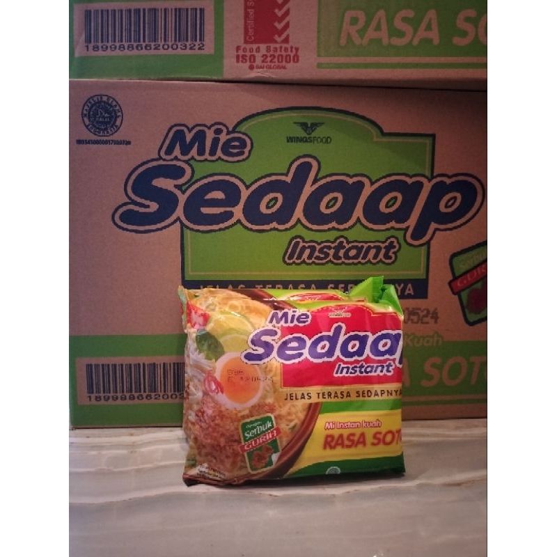 

[TERMURAH]MIE SEDAAP INSTAN RASA SOTO 1 DUS