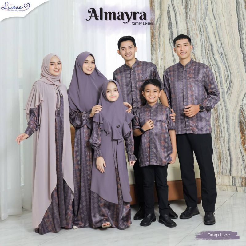 SUDAH PESANAN‼️Sarimbit Keluarga Lebaran Idul Fitri 2024 Almayra Family Series by Luvena