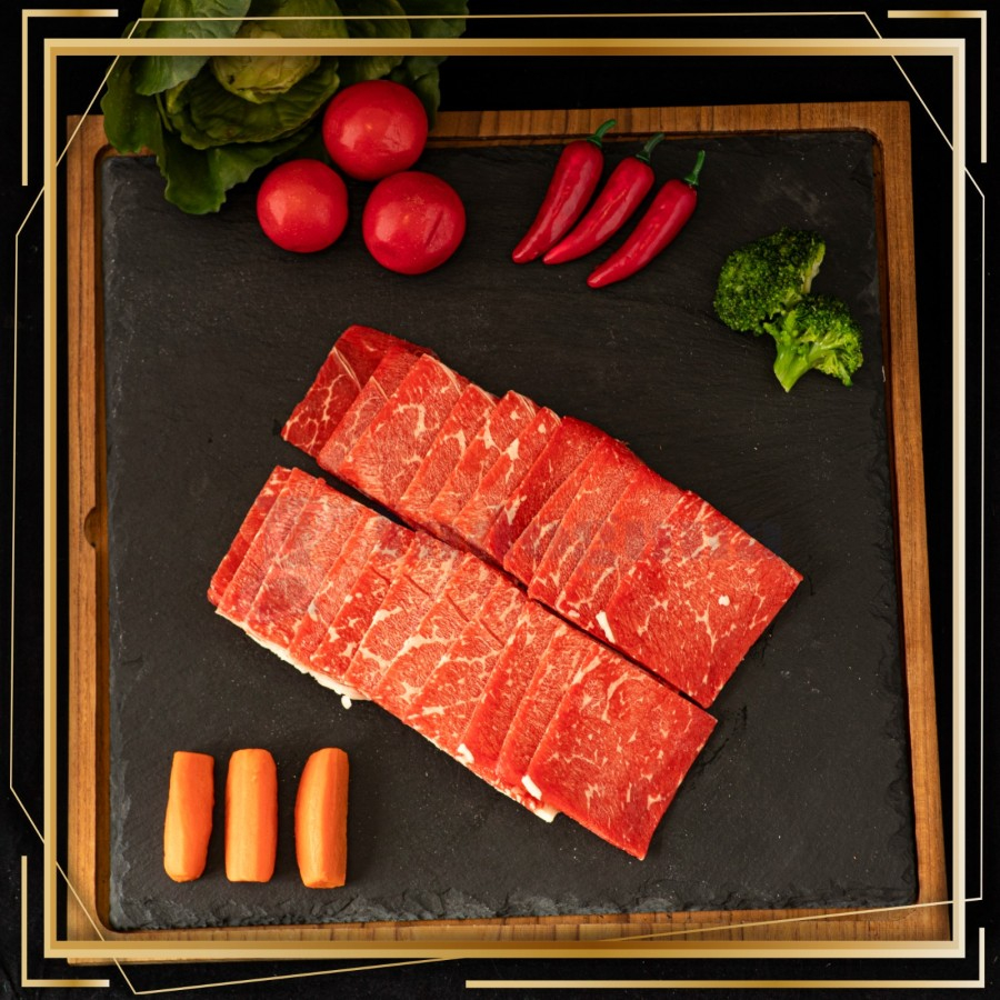 

AUS WAGYU KNUCKLE MB 7 CUT YAKINIKU 250GR