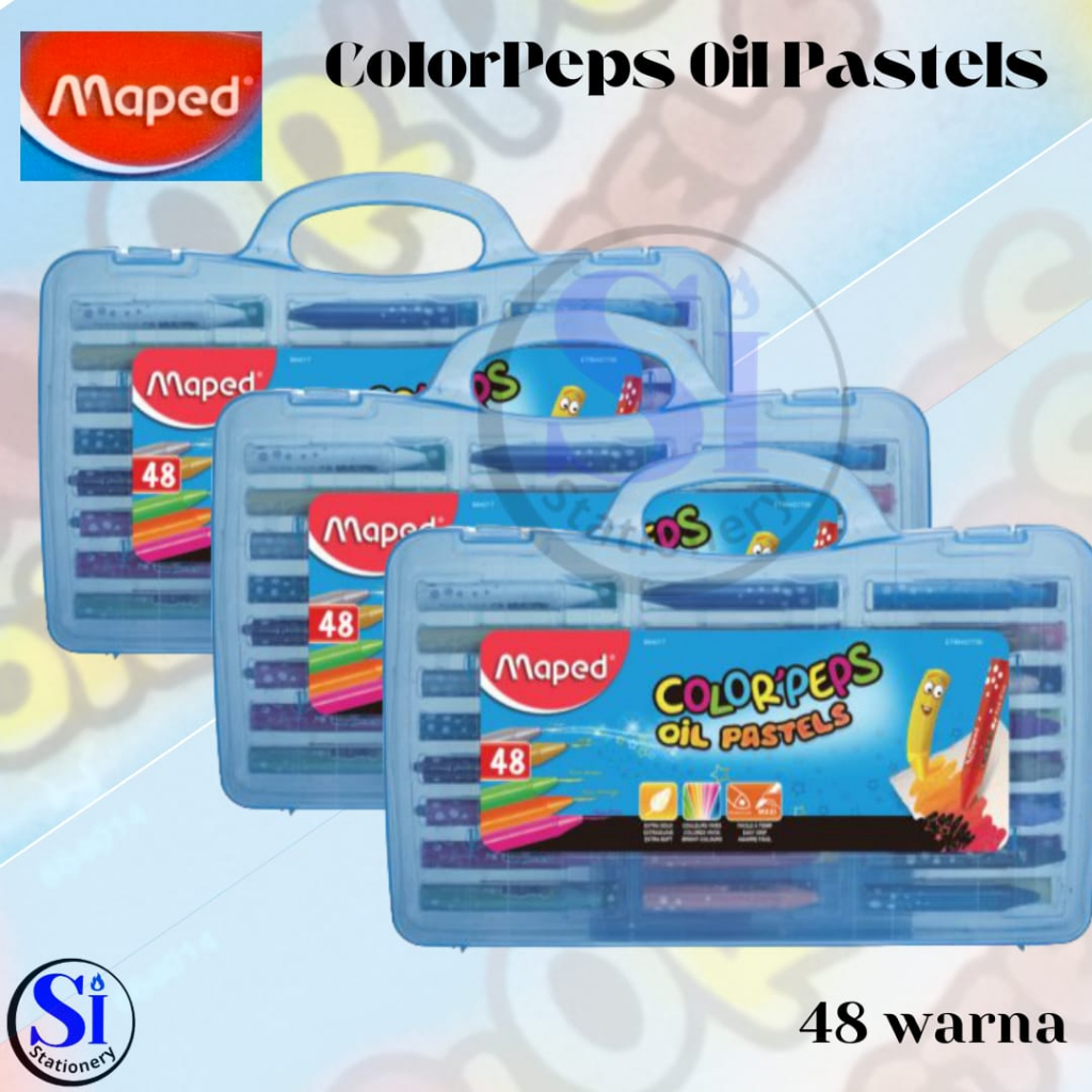 

Crayon Maped Colorpeps Oil Pastel – Plastik Box/PP Box 36 dan 48 warna