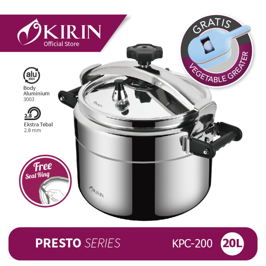 RK Panci Presto Induksi Kirin KPC 200 KPC 160 KPC 120 KPC 100 KPC 080 KPC 060 KPC 040 Pressure