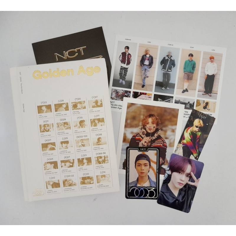 ALBUM PHOTOBOOK NCT 2023 GOLDEN AGE ARCHIVING VER. UNSEALED FULLSET (PC CHENLE, YB JOHNNY)