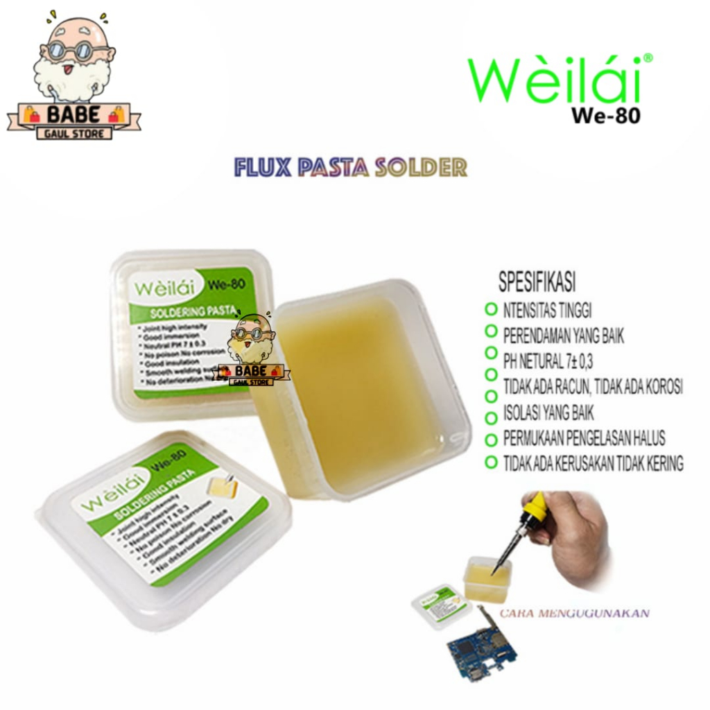 WEILAI WE-80 FLUX-PASTA SOLDER-MINYAK SOLDER -ROSIN