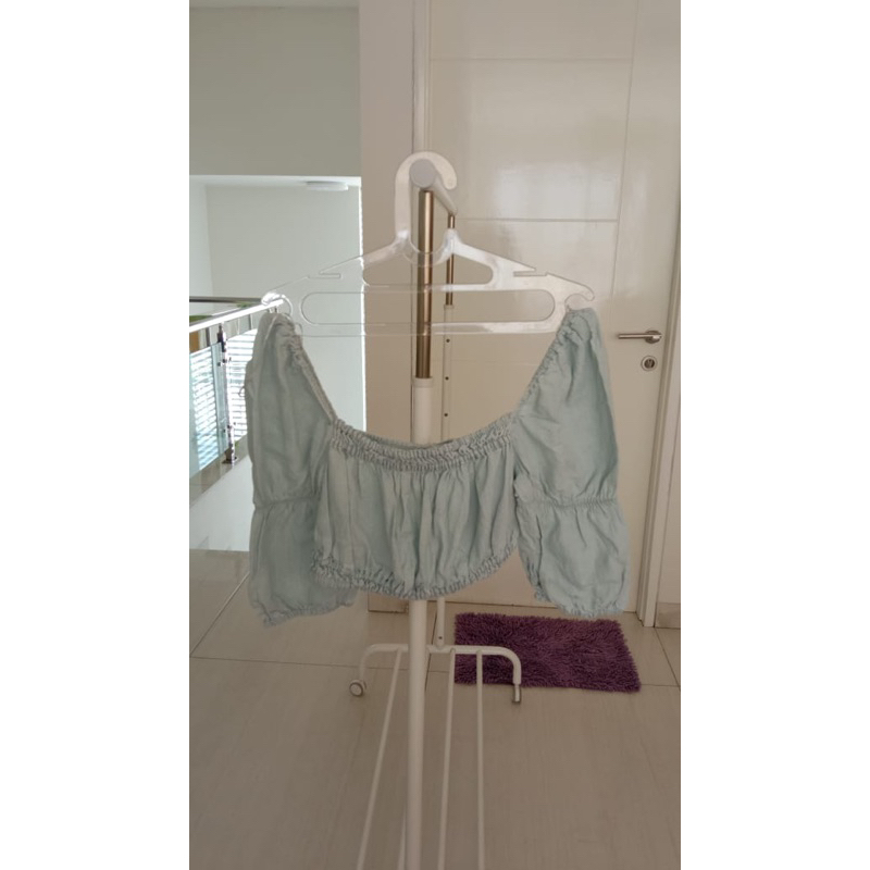 preloved zara crop blouse