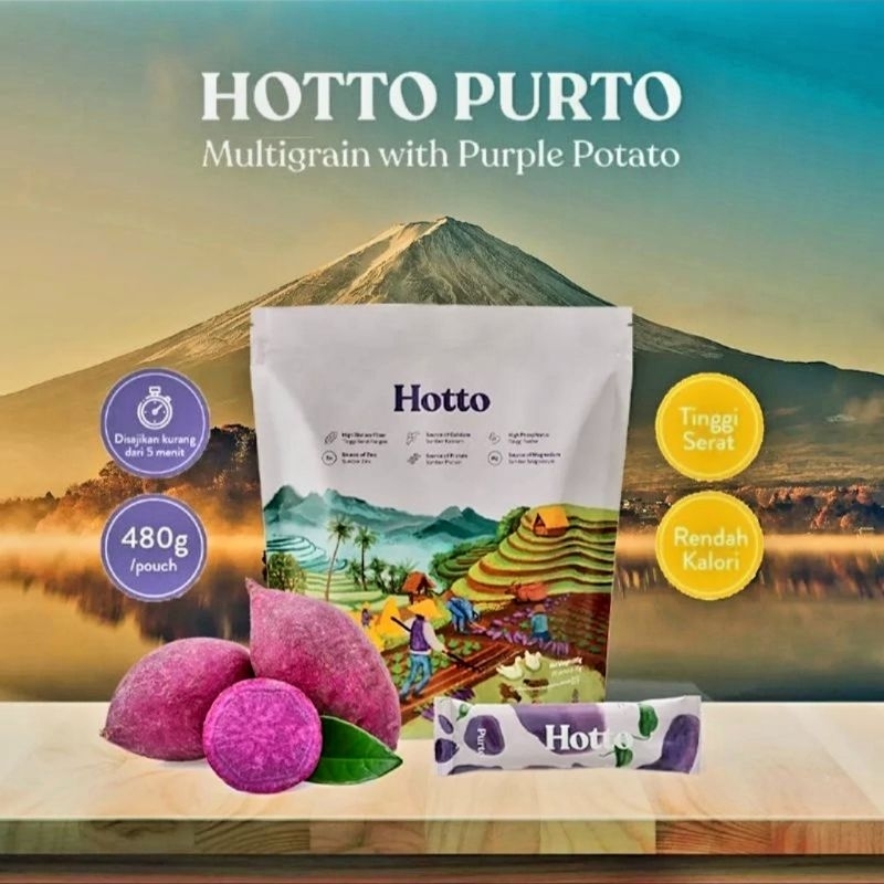 

[BEST SELLER] HOTTO PURTO MULTIGRAIN WITH PURPLE POTATO MINUMAN DIET TINGGI SERAT ORIGINAL HALAL BPOM