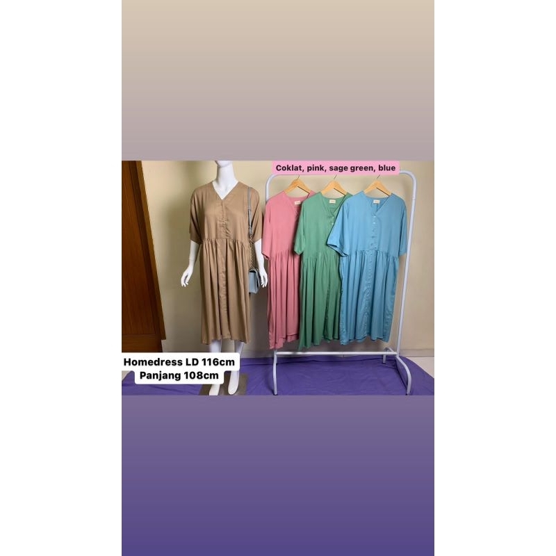 (COD)HOMEDRESS BUSUI FRIENDLY KANCING / DASTER JUMBO RAYON TWILL