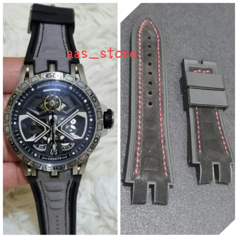 Tali Jam Tangan Roger Dubuis Excalibur Spider Pirelli Strap Roger Dubuis Aventador Spider