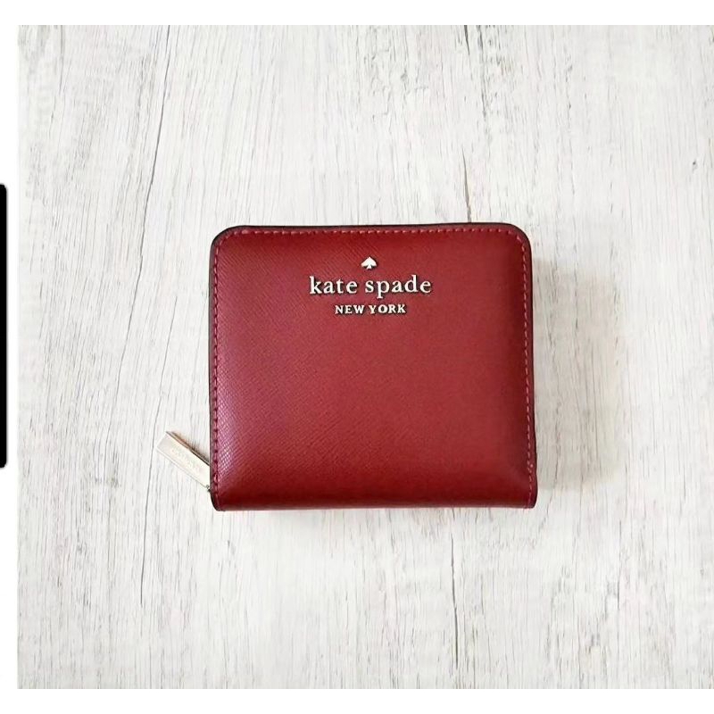 new dompet Kate Spade mini bifold red original authentic