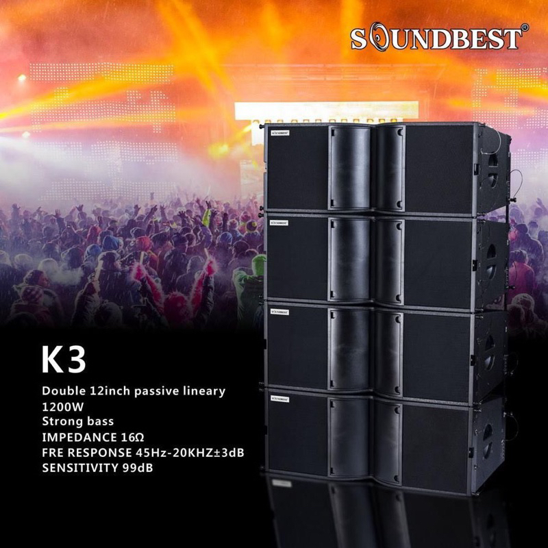 Speaker Line Array Pasif Soundbest K3 Original 12 inch Passive Double 12 inch