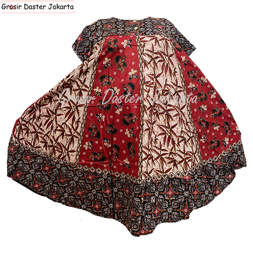 Daster Payung Wanita Jumbo Motif Batik Teratai XXL LD 120 Grosir Daster Jakarta