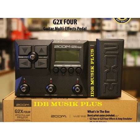 Multi Efek Gitar Zoom G2X Four + Adaptor Zoom AD-16E