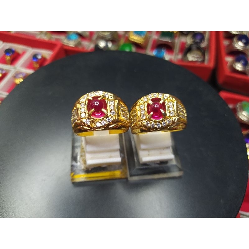 batu cincin merah delima