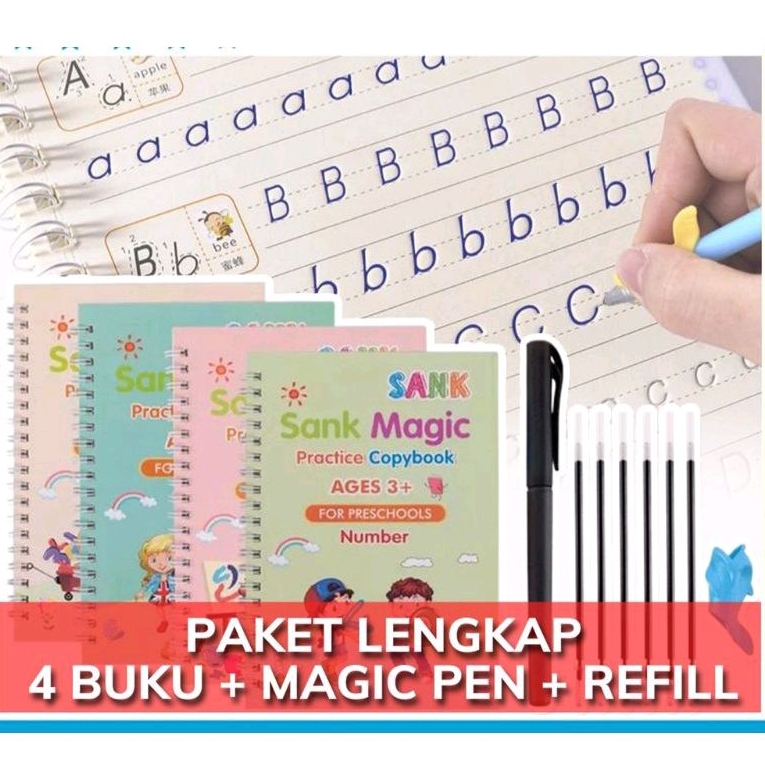 

(1 Paket) BUKU AJAIB ANAK BELAJAR MENULIS BISA DIGUNAKAN BERULANG