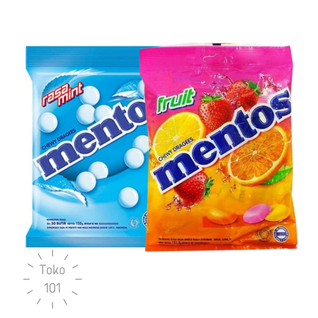 

Permen Mentos Chewy Dragees Mint Pack