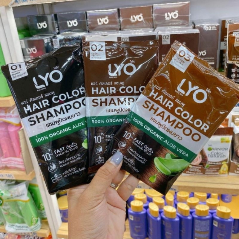 LYO HAIR COLOR SHAMPOO / PEWARNA RAMBUT