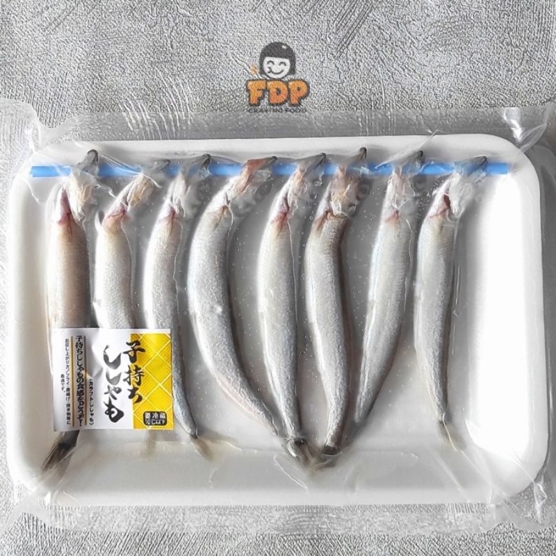 

IKAN SHISAMO PREMIUM FULL TELUR / CAPELIN FISH FROZEN / IKAN CIPUNG / 200GR ISI 8PCS