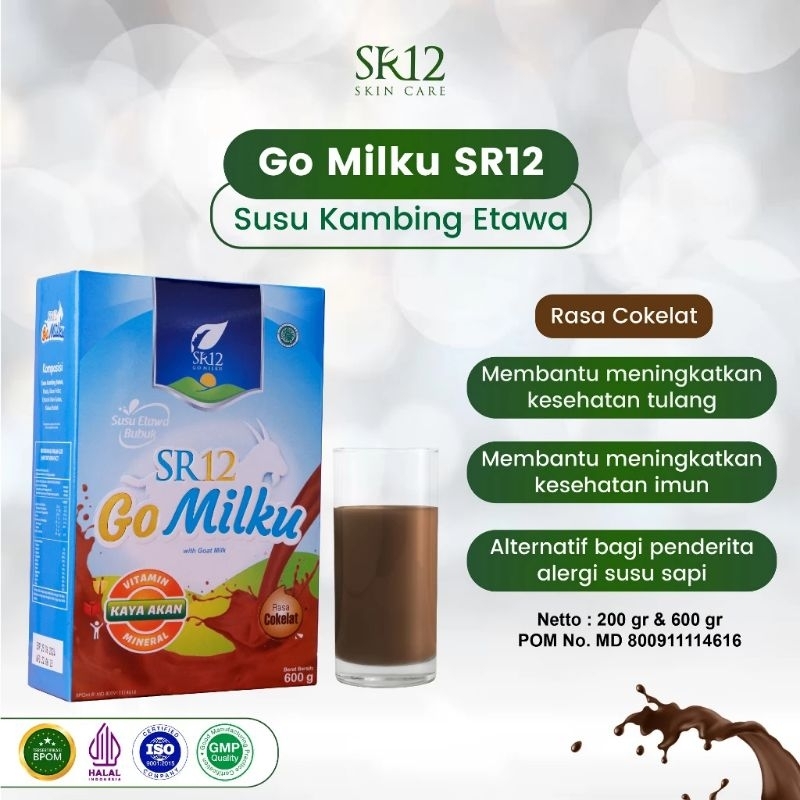 

Susu Kambing Etawa GoMilku SR12 600gram Rasa Cokelat BPOM aman untuk anak dan busui