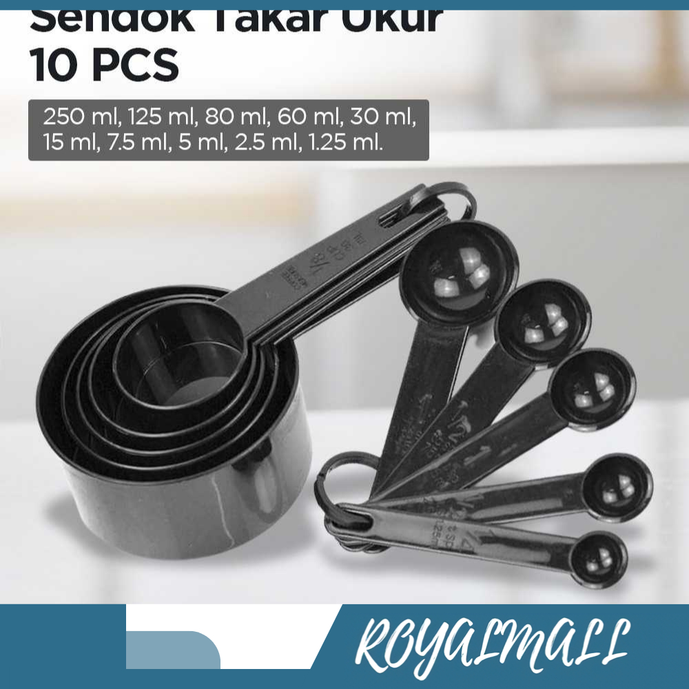 Sendok Takar Ukur Cup Measuring Spoon 10 PCS/ Sendok Takar Multifungsi Pengukur Takaran Masak Masaka